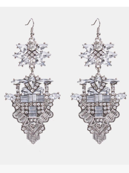 Posh Jewelry - Celestia Deco Chandelier Drop Earrings